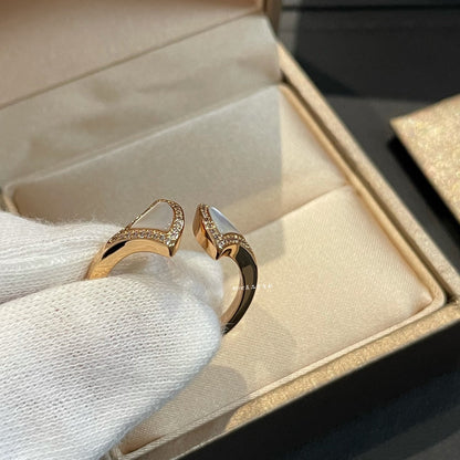 [Aurora]DREAM MOP DIAMOND OPEN RING