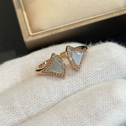 [Aurora]DREAM MOP DIAMOND OPEN RING