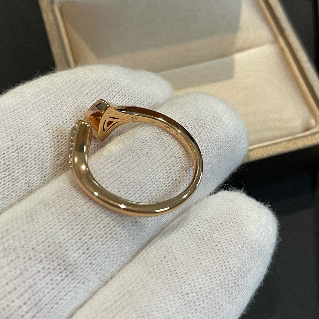 [Aurora]DREAM MOP DIAMOND OPEN RING
