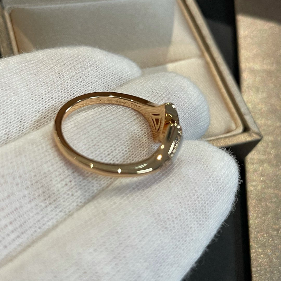 [Aurora]DREAM MOP DIAMOND OPEN RING
