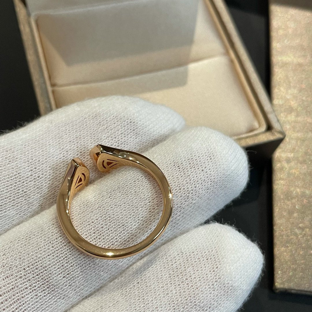 [Aurora]DREAM MOP DIAMOND OPEN RING