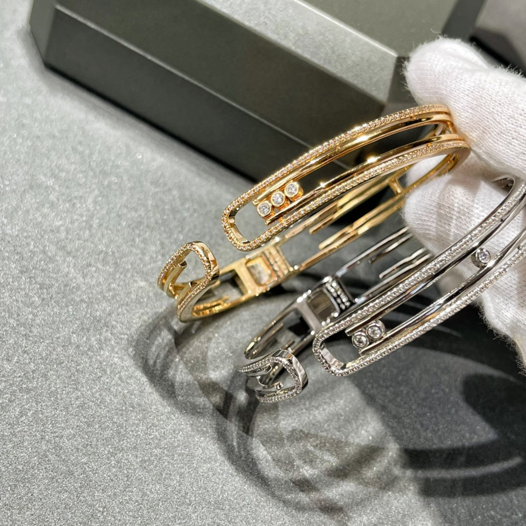 [AURORA]MOVE 10TH PAVED DIAMOND BRACELET