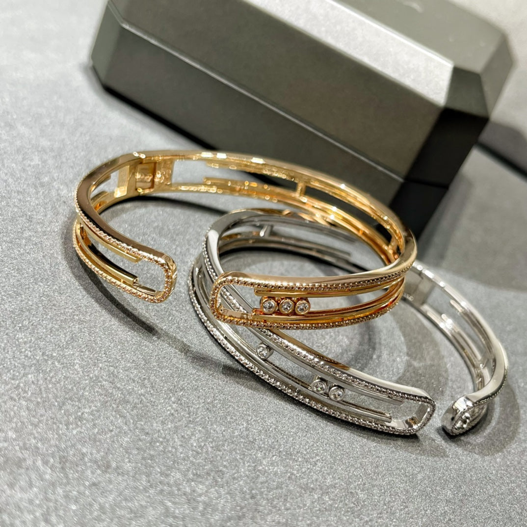 [AURORA]MOVE 10TH PAVED DIAMOND BRACELET