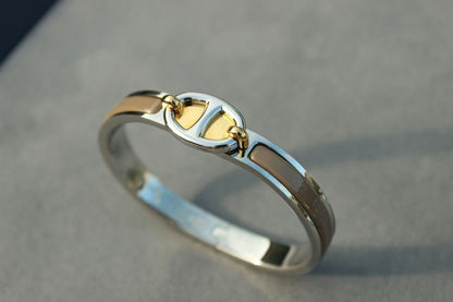 [AURORA]CLIC CHAINE SILVER BRACELET