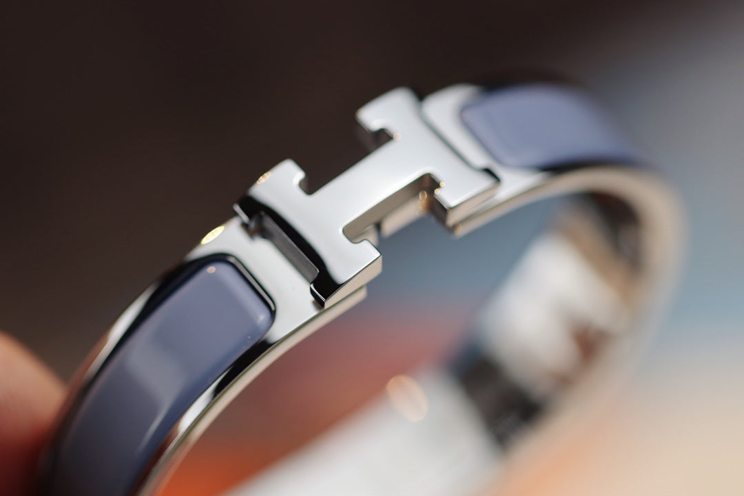 [オーロラ]Hブレスレット 12mm ブルーグレー