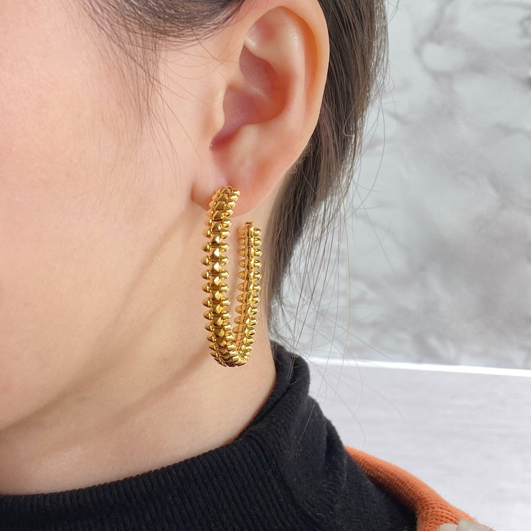 [Aurora]CLASH LARGE HOOP EARRINGS