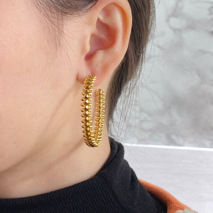 [Aurora]CLASH LARGE HOOP EARRINGS
