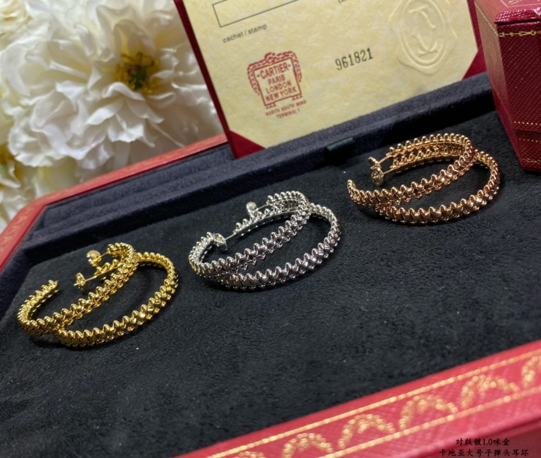 [Aurora]CLASH LARGE HOOP EARRINGS