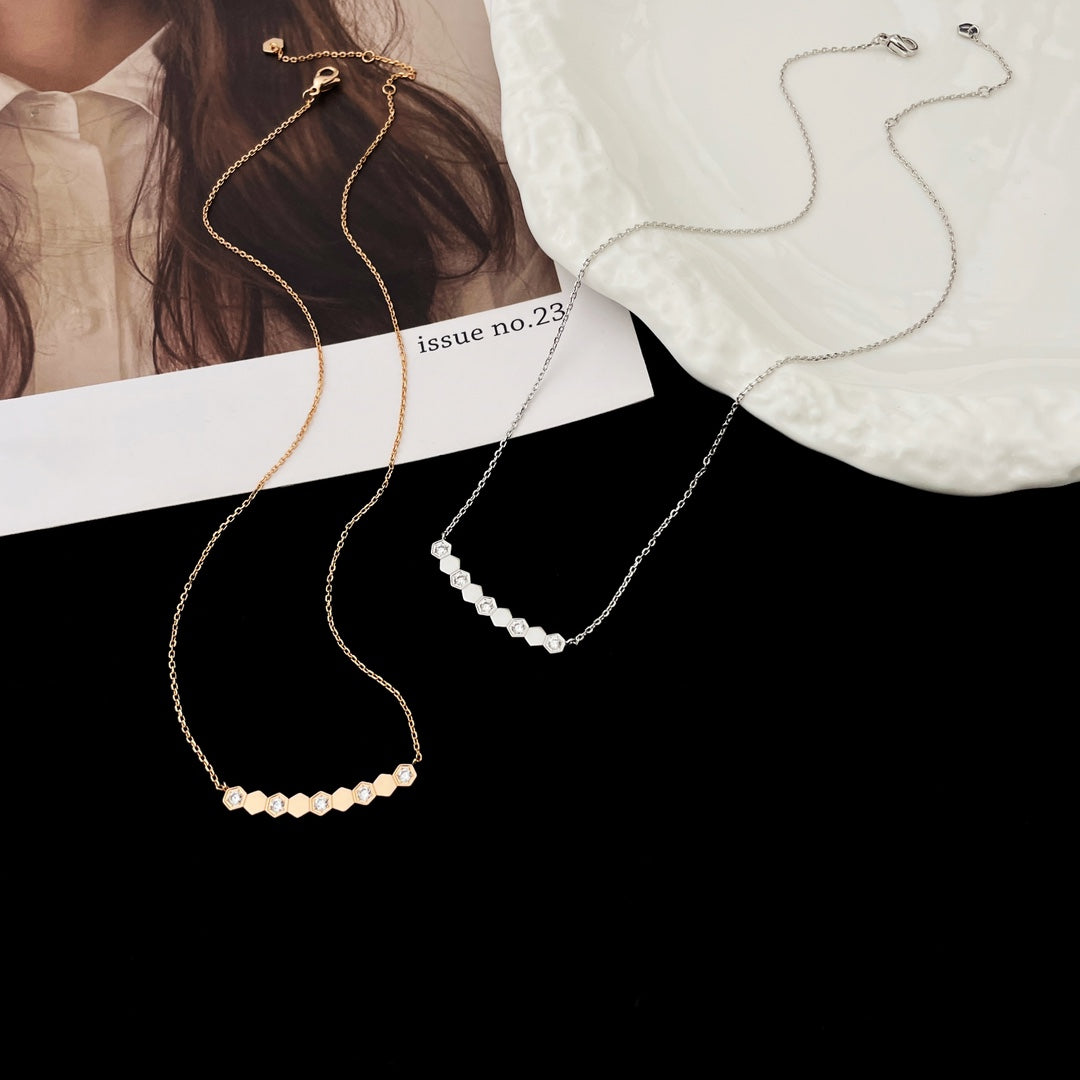 [Aurora]BEE MY LOVE DIAMOND NECKLACE