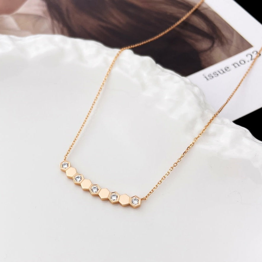 [Aurora]BEE MY LOVE DIAMOND NECKLACE