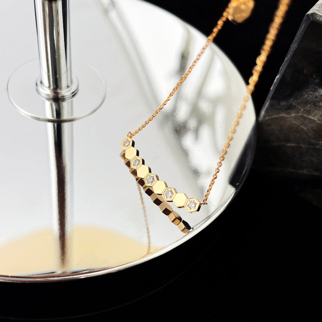 [Aurora]BEE MY LOVE DIAMOND NECKLACE