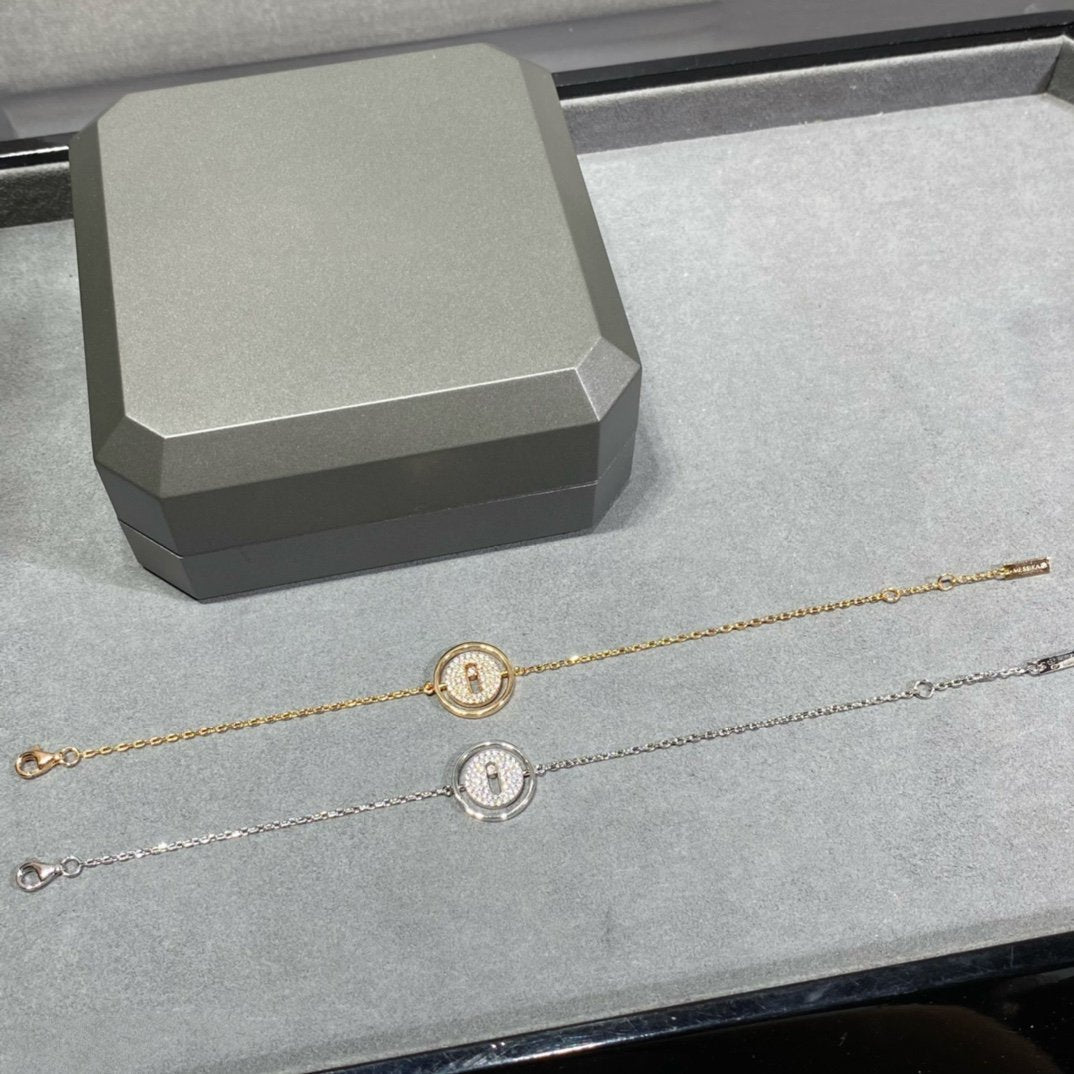 [AURORA]LUCKY MOVE DIAMOND PAVED BRACELET