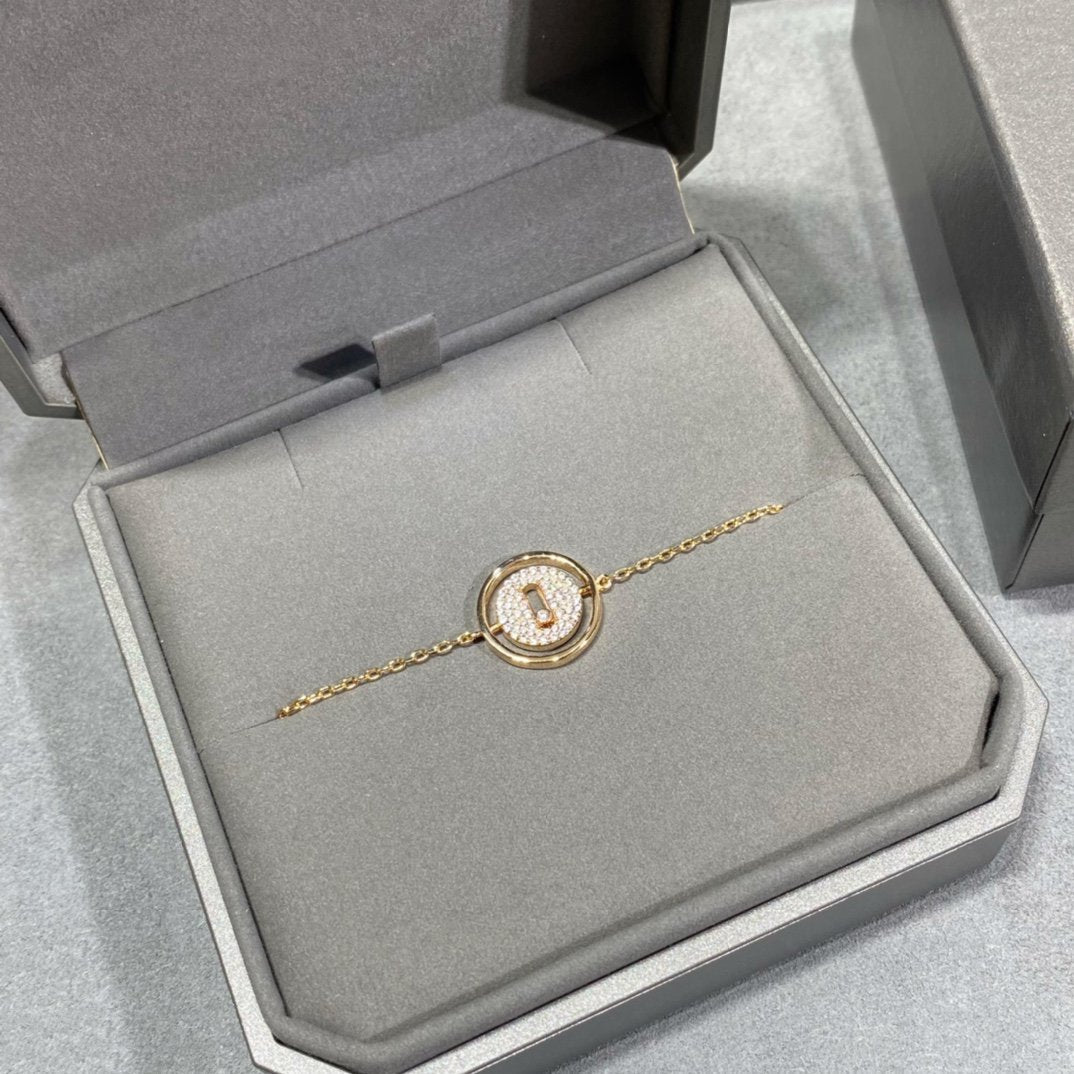 [AURORA]LUCKY MOVE DIAMOND PAVED BRACELET