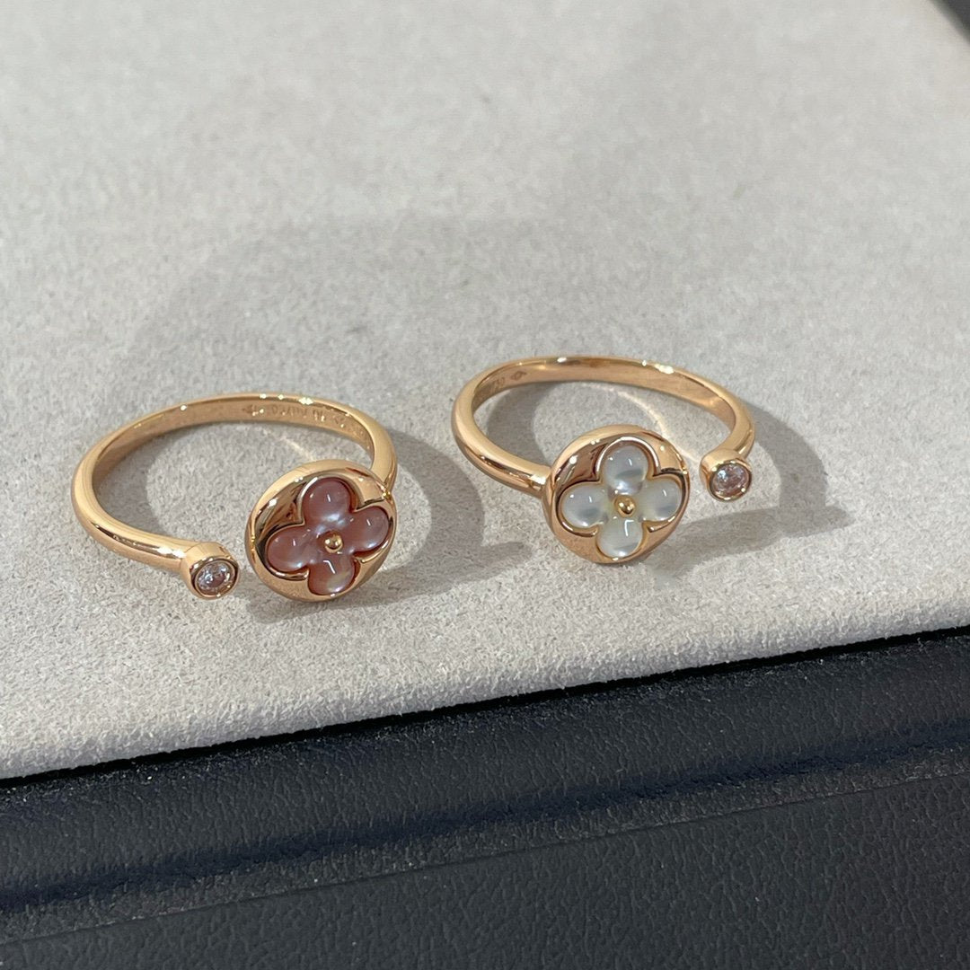 [Aurora]SUN 1 DIAMOND PINK MOP RING