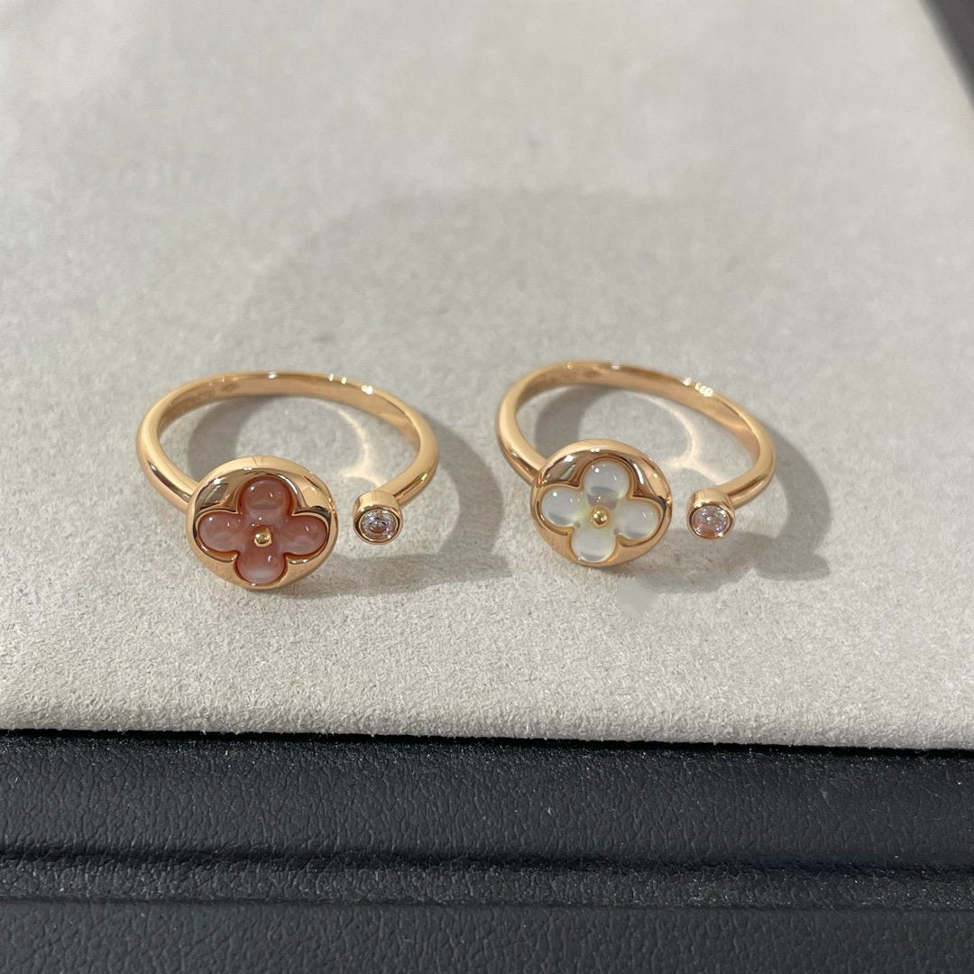 [Aurora]SUN 1 DIAMOND PINK MOP RING