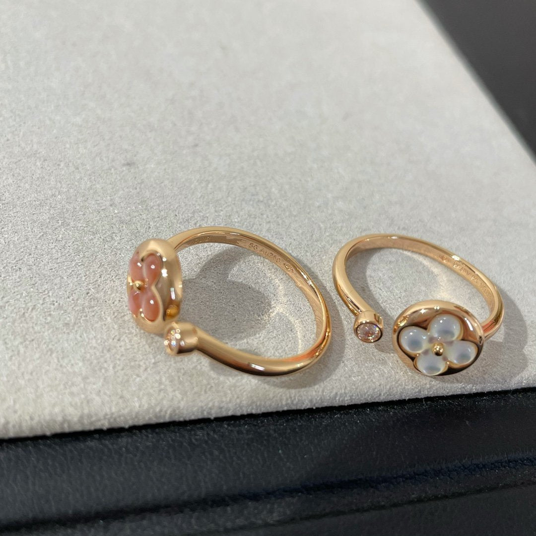 [Aurora]SUN 1 DIAMOND PINK MOP RING