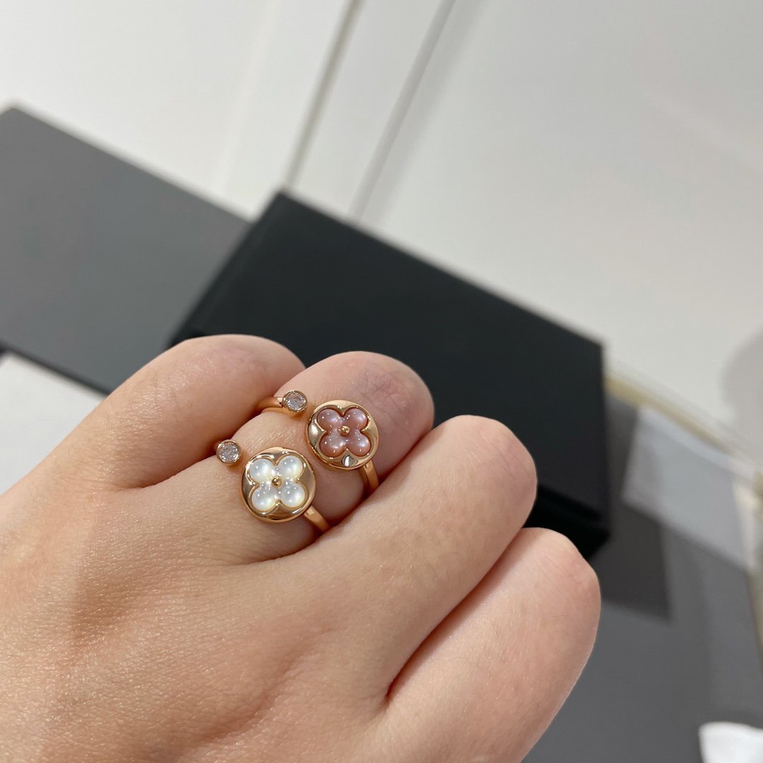 [Aurora]SUN 1 DIAMOND PINK MOP RING