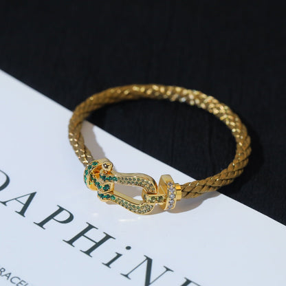 [Aurora]FORCE 10 GOLD GREEN DIAMOND PAVED