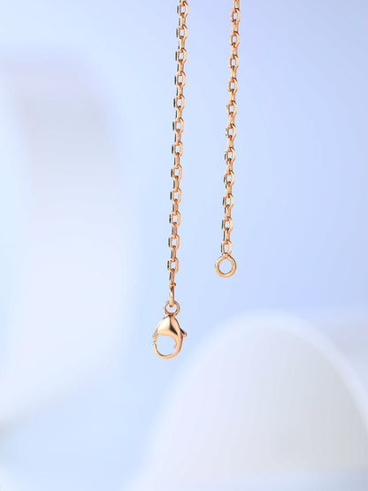 [AURORA]H CAGE PINK GOLD NECKLACE