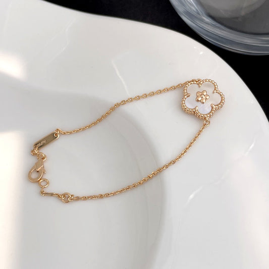 [AURORA]LUCKY SPRING ROSE GOLD MOP BRACELET