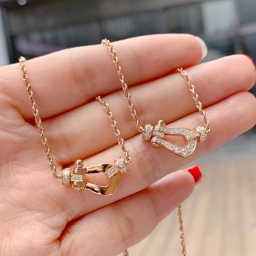 [Aurora]FORCE 10 PINK GOLD DIAMOND NECKLACE