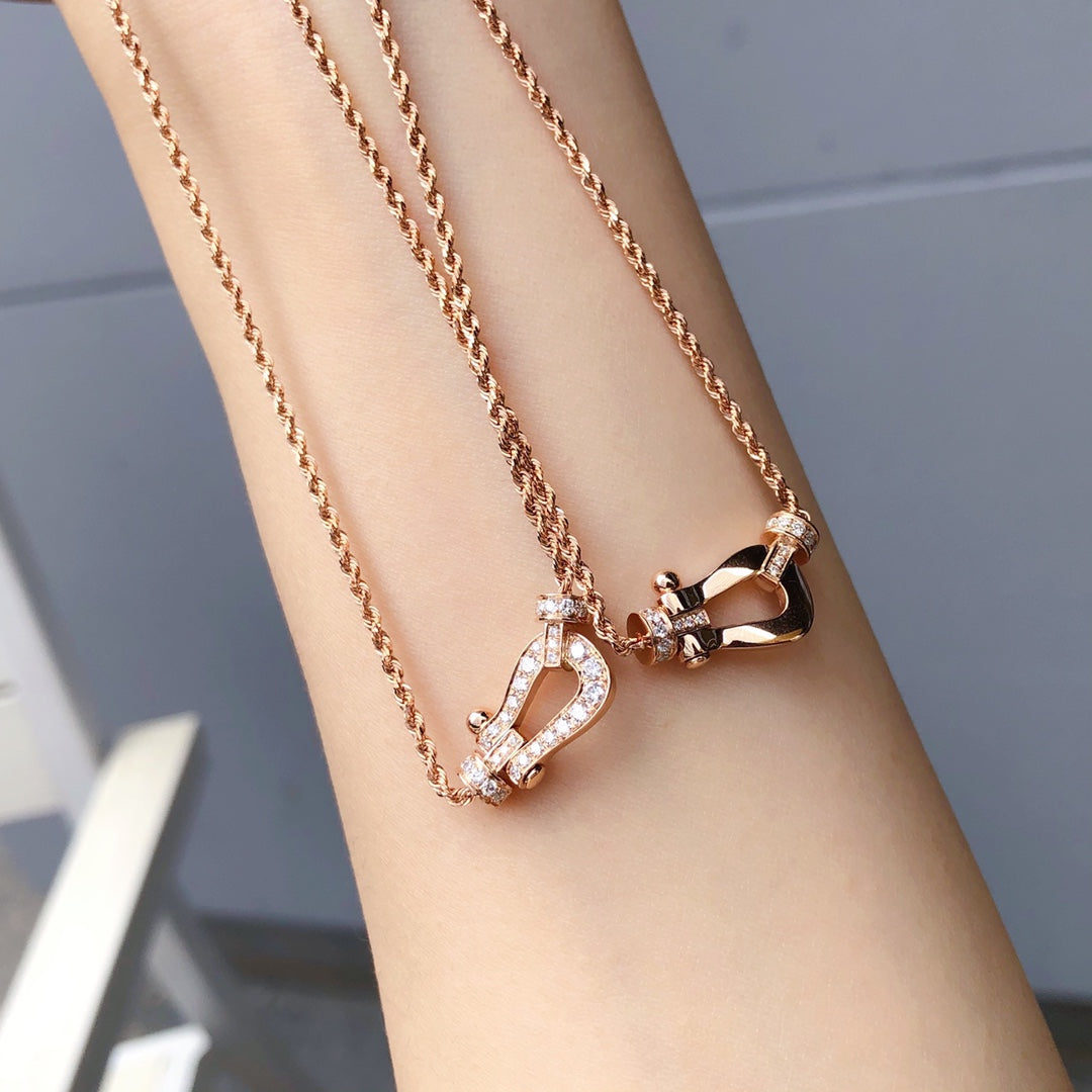 [Aurora]FORCE 10 PINK GOLD DIAMOND NECKLACE