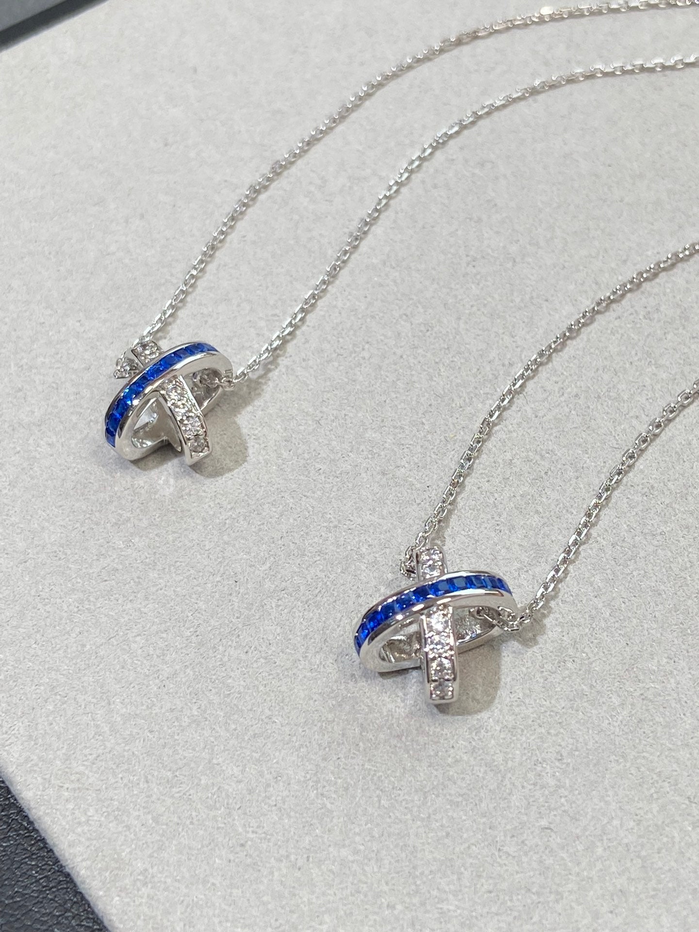 [Aurora]LIENS DIAMOND SILVER NECKLACE