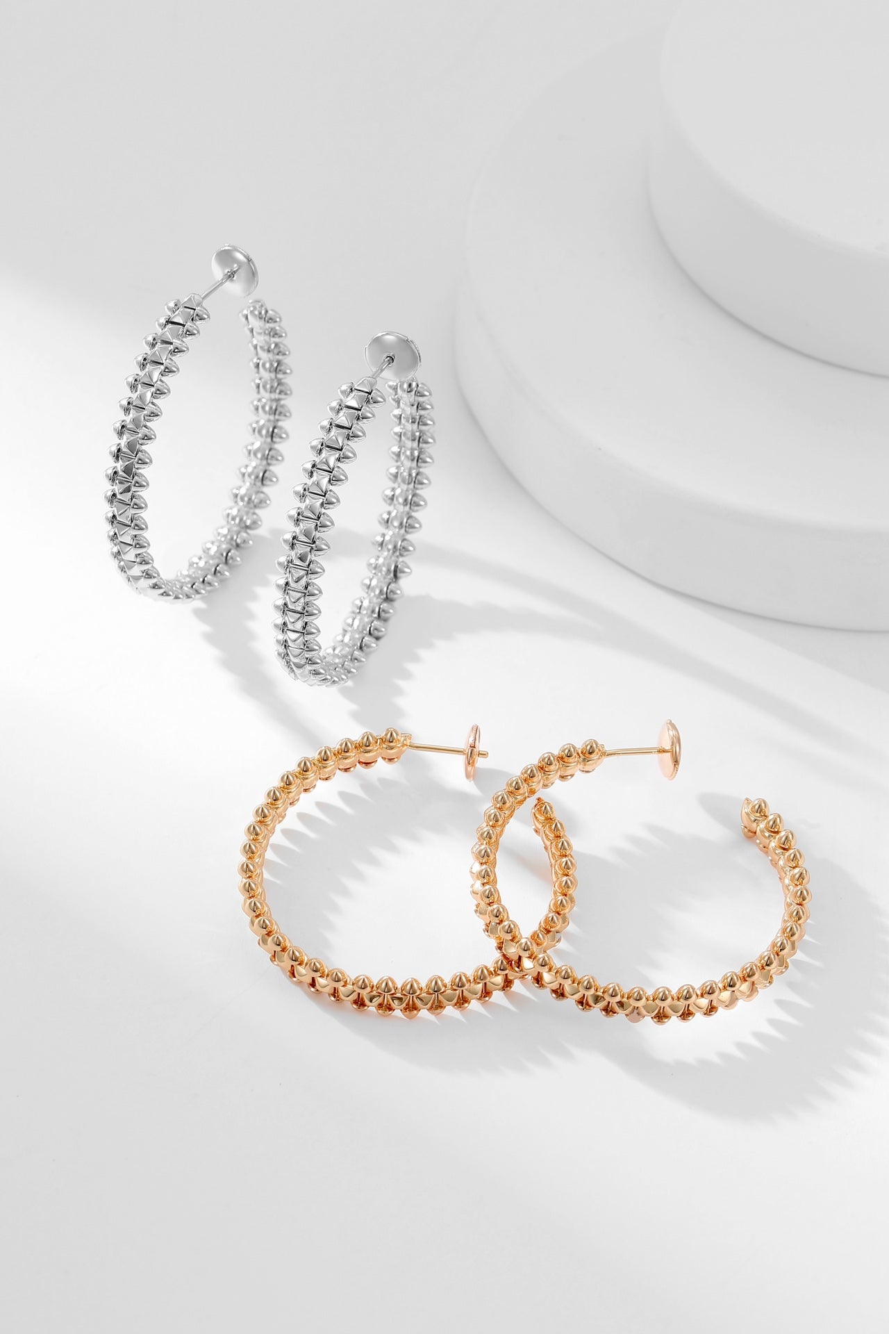 [Aurora]CLASH HOOP EARRINGS