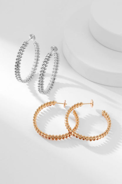 [Aurora]CLASH HOOP EARRINGS