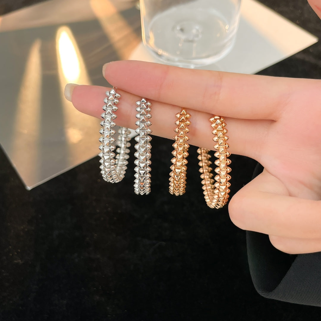 [Aurora]CLASH HOOP EARRINGS