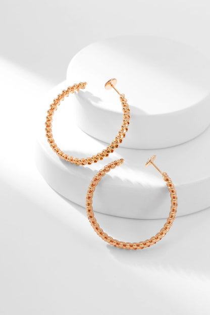 [Aurora]CLASH HOOP EARRINGS