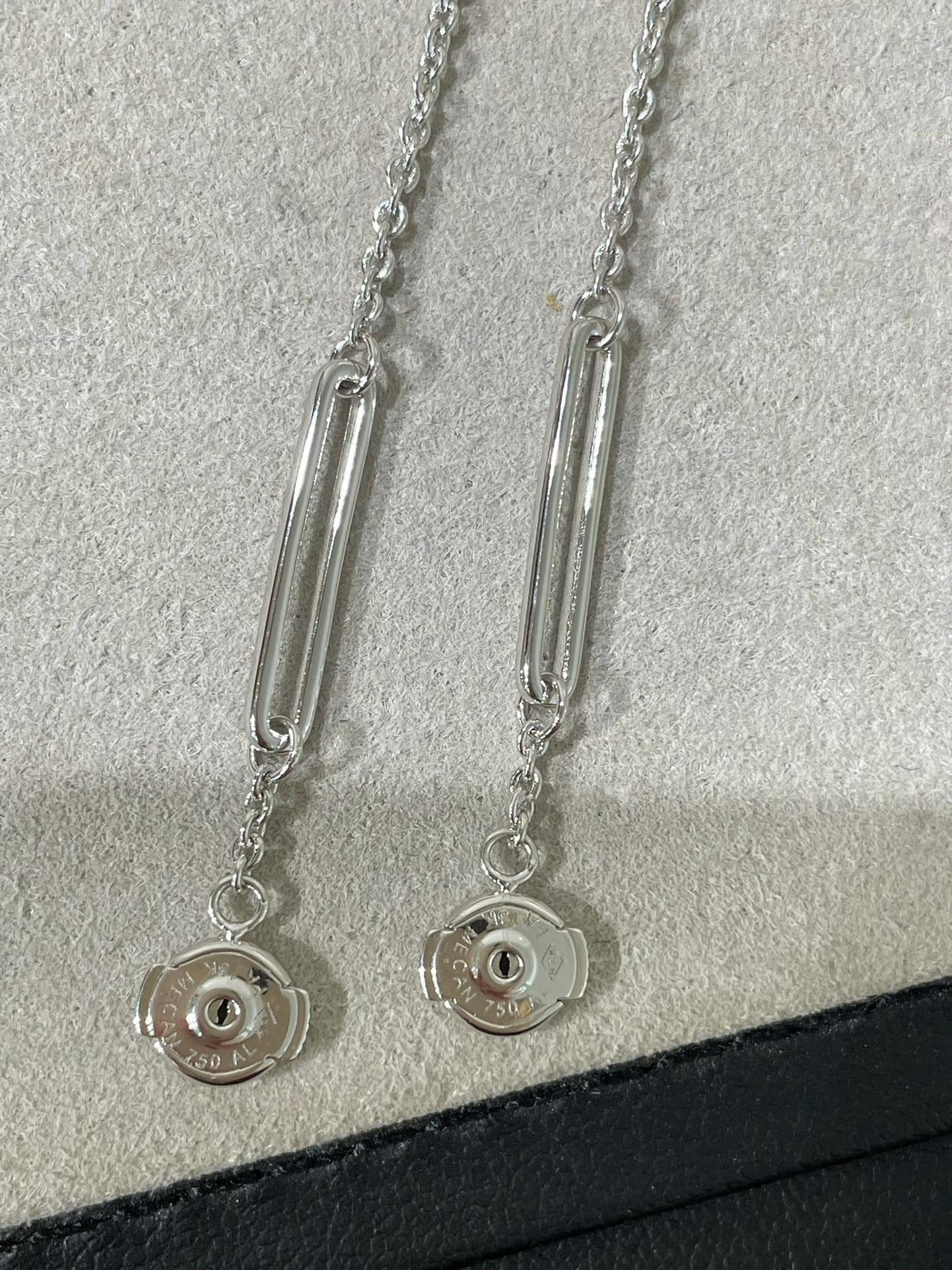 [Aurora]CHAINE CHAOS DIAMOND DROP EARRINGS