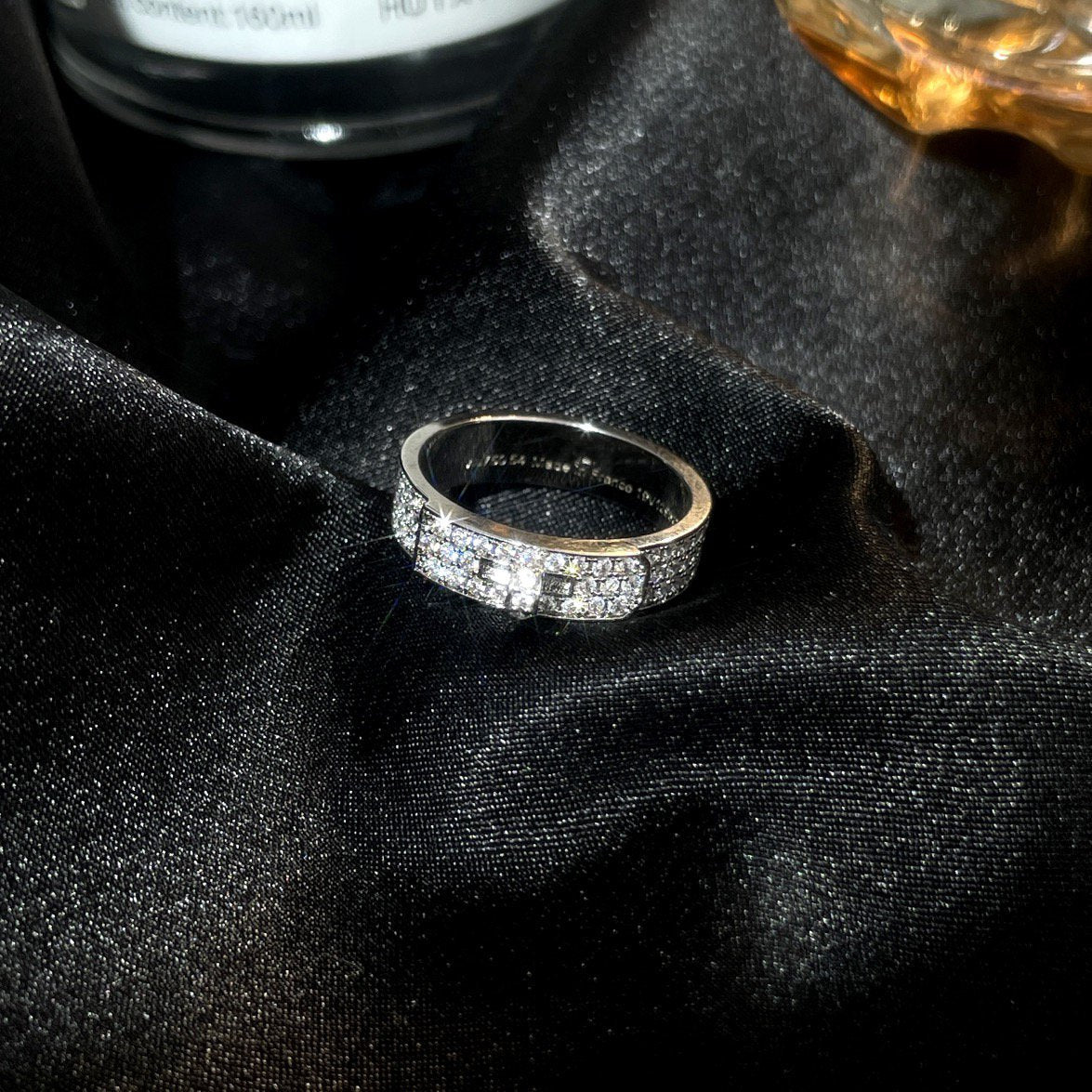 [AURORA]KELLY SILVER DIAMOND RING