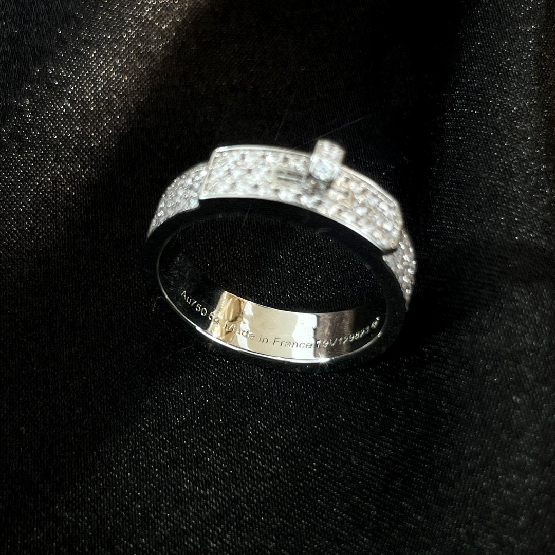 [Aurora]KELLY SILVER DIAMOND RING