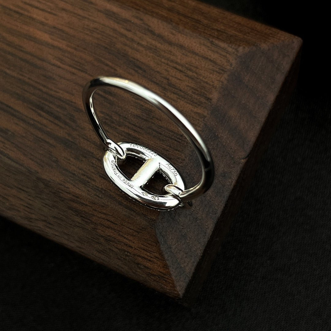 [Aurora]RONDE SMALL SILVER DIAMOND RING
