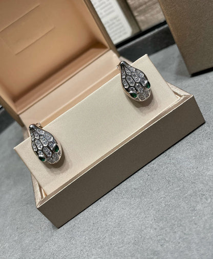 [Aurora]SERPENT DIAMOND STUD EARRINGS