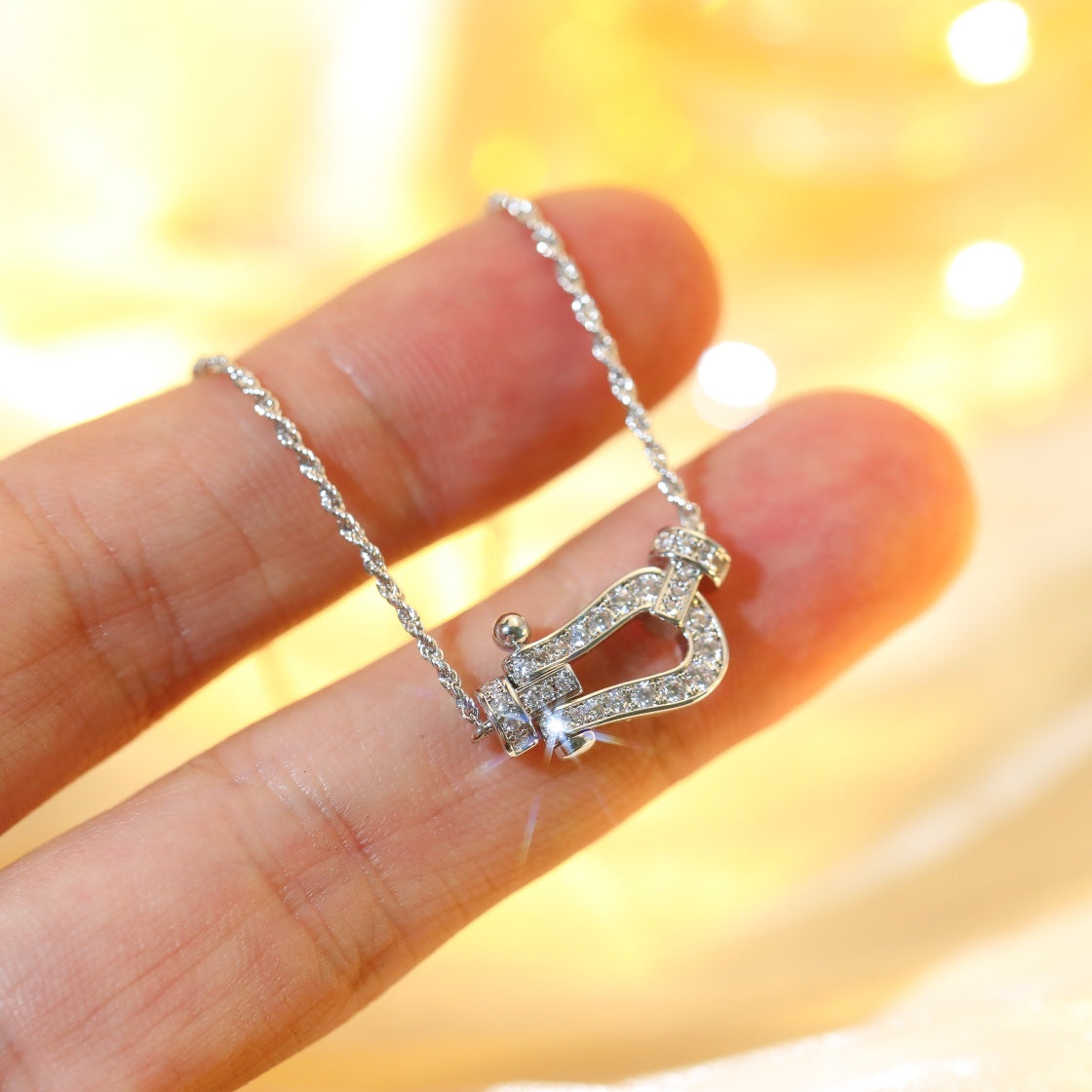 [Aurora]FORCE 10 DIAMOND SILVER NECKLACE MINI MODEL