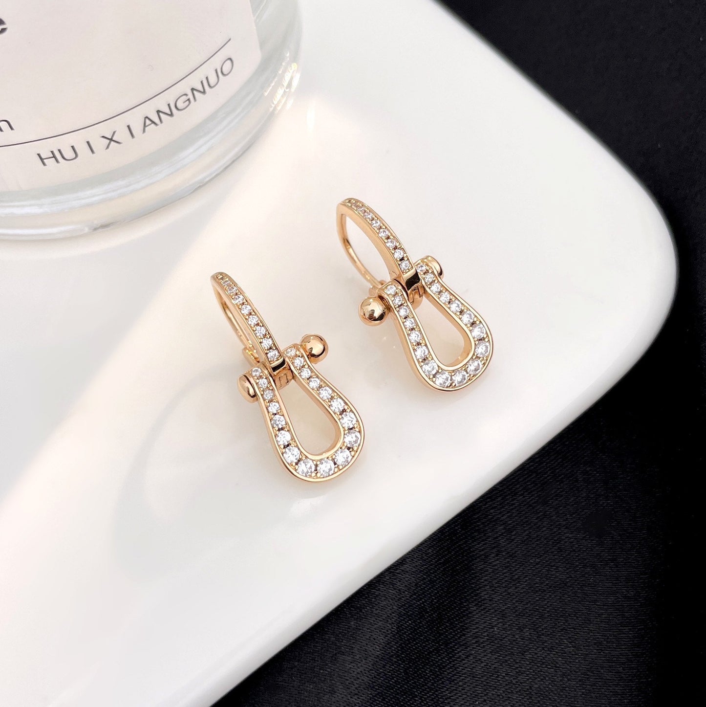 [Aurora]FORCE 10 FULL DIAMOND DROP EARRINGS MEDIUM MODEL