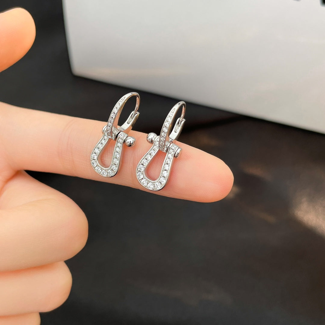[AURORA]FORCE 10 VOLLMUNDIGE DIAMANT-OHRRINGE, MITTLERE MODELL