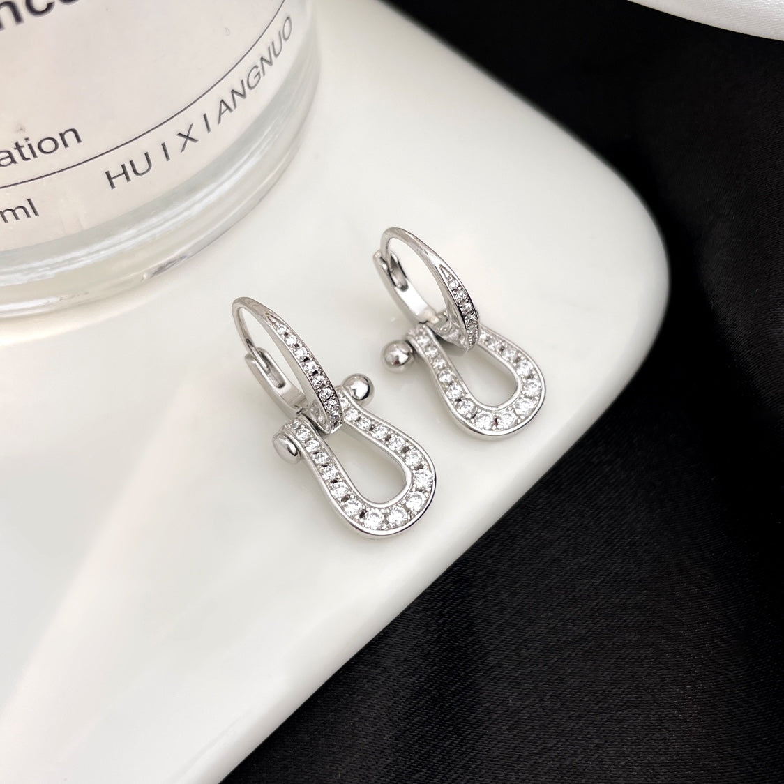 [AURORA]FORCE 10 VOLLMUNDIGE DIAMANT-OHRRINGE, MITTLERE MODELL