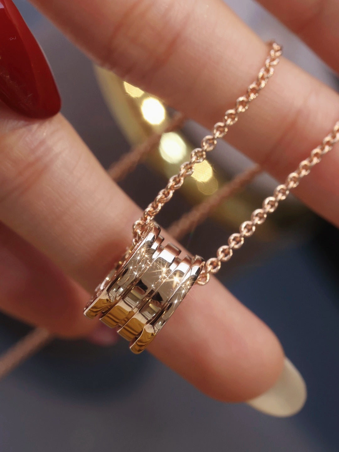 [Aurora]ZERO 1 PINK GOLD NECKLACE