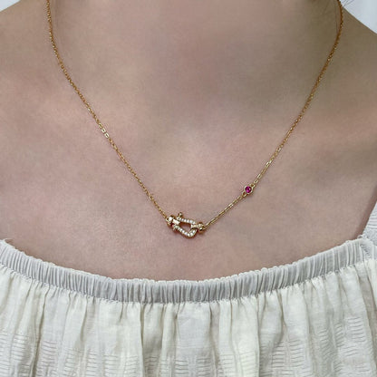 [AURORA]FORCE 10 DIAMANT-ROSÉGOLD-HALSKETTE