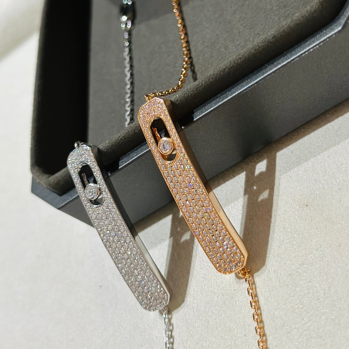 [AURORA]MOVE CLASSIQUE DIAMOND PAVED BRACELET