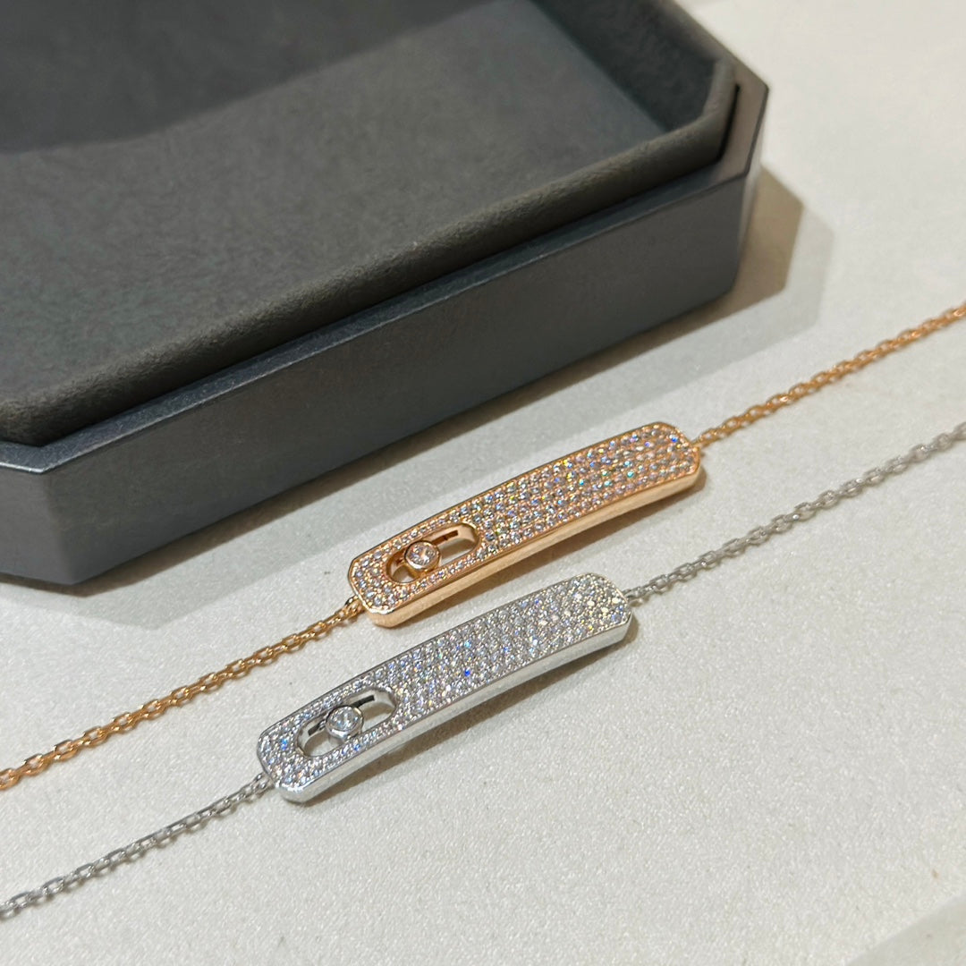 [AURORA]MOVE CLASSIQUE DIAMOND PAVED BRACELET