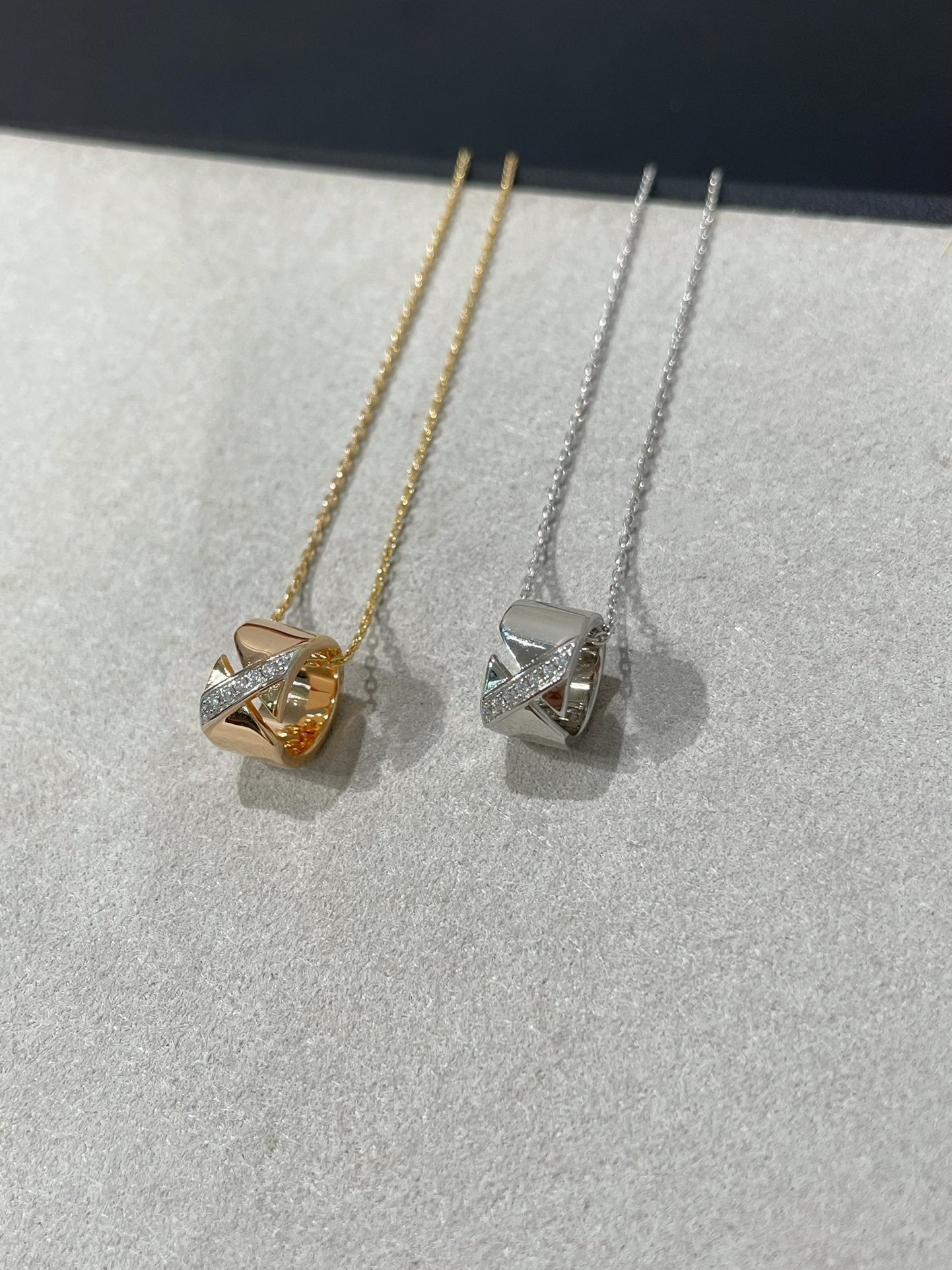 [Aurora]LIENS EVIDENCE DIAMOND NECKLACE
