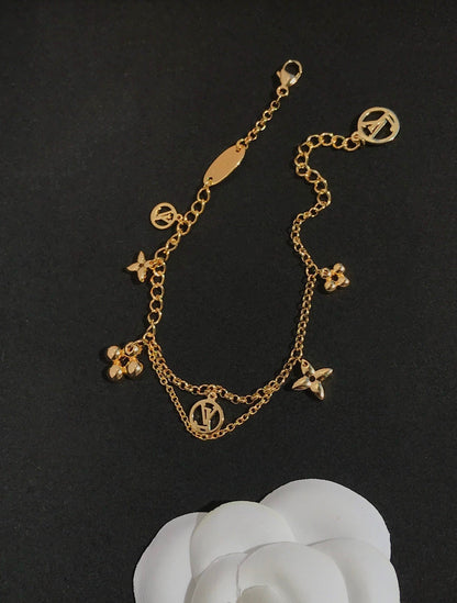 [Aurora]BLOOMING PINK GOLD MOP BRACELET