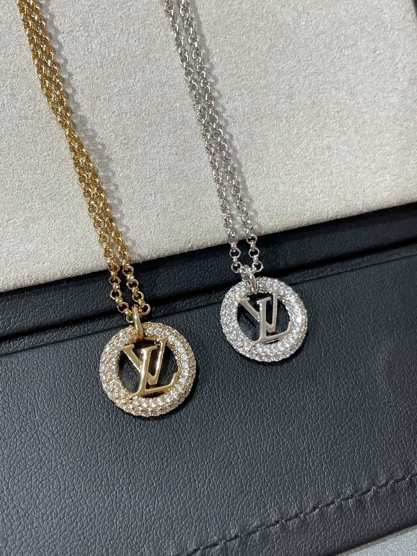 [Aurora]BY NIGHT DIAMOND PAVED NECKLACE