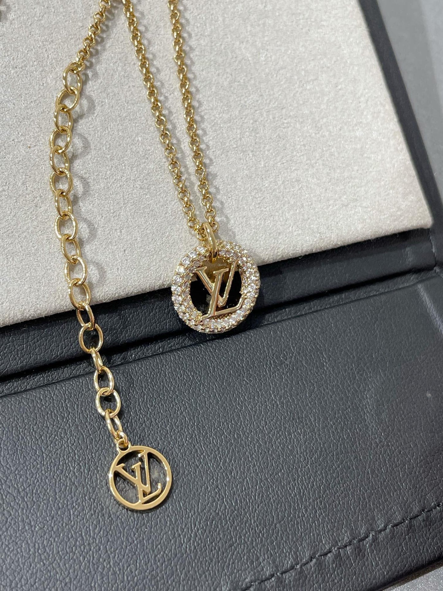 [Aurora]BY NIGHT DIAMOND PAVED NECKLACE