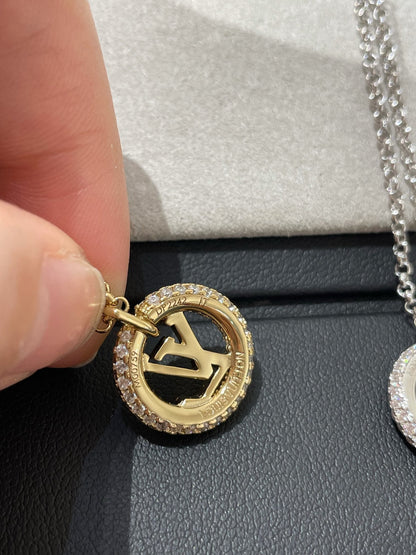 [Aurora]BY NIGHT DIAMOND PAVED NECKLACE