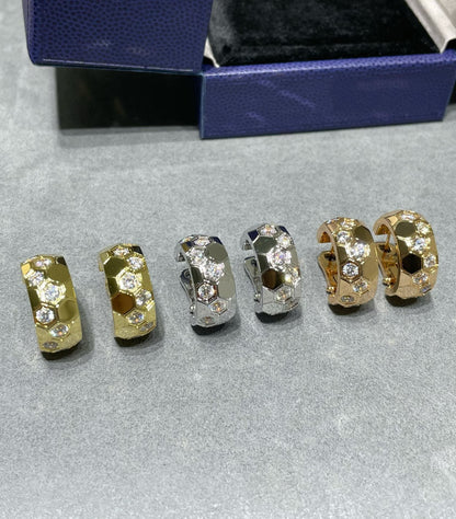 [Aurora]BEE LOVE DIAMOND HOOP EARRINGS